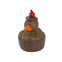 Jouets de bain pour baignoire Gâteau PVC personnalisé Canard en caoutchouc Jouets de jeu d'eau pour enfants Imprimé en vrac Convient aux tout-petits