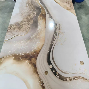 FONJUE 2026 Nouveau Panneau Mural en PVC Effet Marbre UV pour Fond <span class=keywords><strong>de</strong></span> Télévision, <span class=keywords><strong>Plaque</strong></span> Composite en Plastique UV, Panneau Mural - Product Image 6