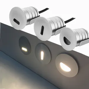 Luminária led para áreas externas, 1w, 12v e 24v, ip67, com lanterna, para escadas, mini, embutida, para área externa, à prova d' água