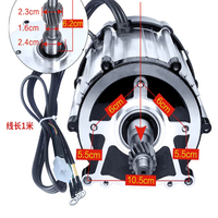 Ensemble de moteur de tricycle électrique haute puissance 48V 1500W-1800W batterie à quatre roues sans balai 72V moteur à courant continu différentiel à aimant Permanent