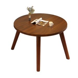 Mesa pequeña de madera, estilo minimalista moderno, adecuada para uso doméstico, dormitorio, alféizar de ventana, mesa redonda pequeña, apartamento pequeño - Product Image 5