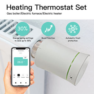 Vanne de <span class=keywords><strong>radiateur</strong></span> thermostatique de pièce programmable Thermostat intelligent Zigbee Wifi Tuya TRV - Product Image 5