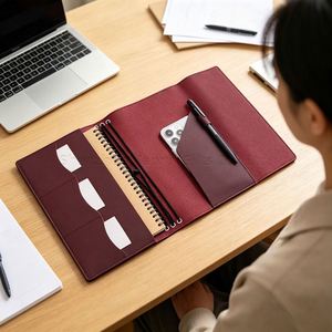 Libreta A5 de Cuero PU de 5 Colores, con Cubierta Recargable, Cuerdas Elásticas, Regalos Promocionales para Viajeros - Product Image 2