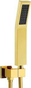 Handheld <b>Shower</b> Head Stainless Steel Square Bathroom Rain Spray Hand <b>Shower</b> Jet Head - Product Image 1