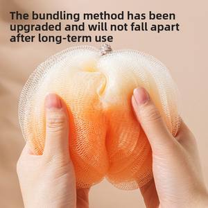 Brosse de bain et outil moussant double usage moderne, boule de bain en PE doux pour usage quotidien, outil de bain mignon anti-éclatement - Product Image 4