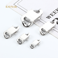 KAVNAR Fermoir à déclenchement en acier inoxydable pour collier, 7mm 11mm 13mm, pour chaîne gourmette, Fourniture en gros pour le bricolage