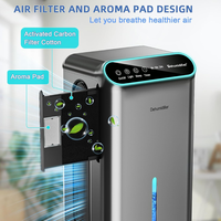 Déshumidificateur d'air portable pour la maison et le bureau HASHONE Wi-Fi Tuya, faible bruit, multifonction, déshumidificateur et purificateur d'air 2 en 1
