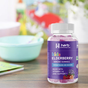 Oem Organic Elderberry Gummy Candy Vitamins with Natural Fruit Flavors for Kid Health - Product Image 2