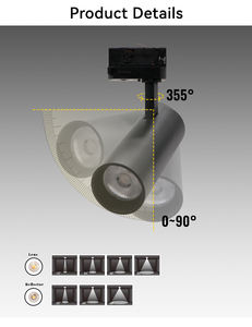 ระบบไฟติดตาม220V 3เฟส12W แบบแยกส่วนออกแบบให้เลือกได้ - Product Image 2