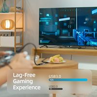 Câble USB-C à Fibre Optique USB 3.2 Gen1 5 Gbit/s Optique Actif Longue Portée 4K pour Haut-parleurs, Caméras, Webcams, Hubs, VR/AR