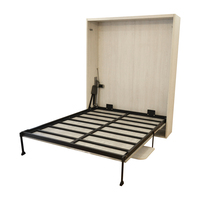 Vente en gros de meubles électriques automatiques montage mural double taille vertical pliant escamotable lit et bureau muraux avec moteur