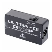 Behringer Ultra-DI DI400P Boîtier de direct passif 1 canal pour microphones et instruments de musique de scène