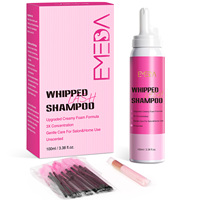 Kit de shampooing pour cils en mousse, grand flacon, logo personnalisé, lavage en profondeur, brosse pour extensions de cils, vente en gros