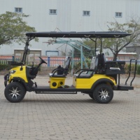 Voiturette de golf électrique 6 places UCB-14 avec contrôleur Curtis pour le transport en navette des centres de villégiature, le transfert des clients d'hôtel et la mobilité extérieure