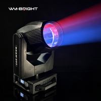 295W Lampu Panggung Moving Head Pola Prisma Ganda Hemat Biaya Warna Putih + 13 Warna 16CH untuk Pernikahan Klub DJ Disko Acara