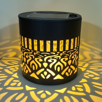 Lámpara de Proyección LED Solar con Diseño de Mandala, Lámpara de Pared para Patio y Jardín, Sensor Impermeable, Decoración Colgante de Hierro para Exteriores, Paisaje de Jardín, Villa