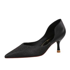 2126-2 BIGTREE A Punta con strass tacchi Superficiale scava fuori il singolo <span class=keywords><strong>scarpe</strong></span> donna <span class=keywords><strong>scarpe</strong></span> Sexy del locale notturno Misto di colore singoli pattini - Product Image 4