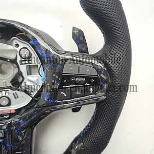 Volante Deportivo LED de Fibra de Carbono Forjada y Cuero Perforado, el Más Popular, para BMW Serie G, M3 G20 G30 G80 M4 G82 M5 CS - Product Image 6