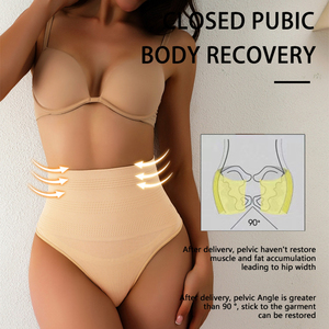 1969-2 Eo Cao Tummy Kiểm Soát Quần Lót Phụ Nữ Thong Panty Shaper Giảm Béo Đồ Lót Mông Nâng Lên Bụng Định Hình Ngắn Họn Cơ Thể Shaper - Product Image 3