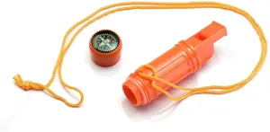 Silbato de Seguridad 5 en 1 de Plástico ABS para Supervivencia en Emergencias con Cordón, Brújula, Linterna, Lupa y Luz LED - Product Image 4