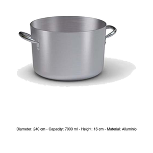 Olla alta Ballarini para hombre. Aluminio 7 l 24 x 16 h cm Suministros para Hostelería y Catering al por Mayor - Product Image 3