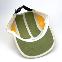 Casquette de course à 5 panneaux en nylon de haute qualité, imperméable, avec logo brodé personnalisé, chapeaux de camping