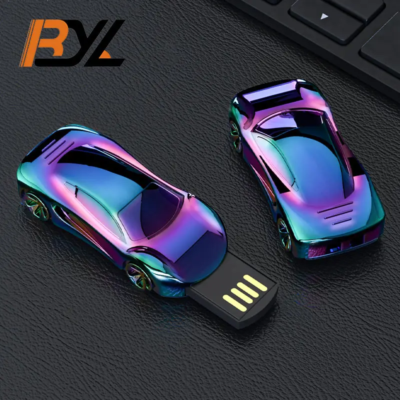 Sportwagen Muziek Memoria Usb Stick 2.0 Pen Drive Draagbare Gift Usb Flash Drives 4Gb 8Gb 64Gb 128Gb Pendrive Voor Desktops Laptop