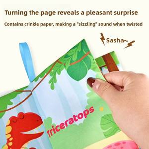 Livres <span class=keywords><strong>en</strong></span> tissu <span class=keywords><strong>en</strong></span> forme d'animaux avec papier détachable pour <span class=keywords><strong>l</strong></span>'apprentissage précoce de <span class=keywords><strong>l</strong></span>'<span class=keywords><strong>anglais</strong></span> des nourrissons et des tout-petits de 3 à <span class=keywords><strong>6</strong></span> <span class=keywords><strong>mois</strong></span> - Product Image 5