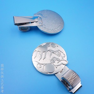 Clip de stylo en métal blanc galvanisé, clip à ressort de 45mm pour accessoires de papeterie, porte-stylo en alliage, cadeau d'affaires - Product Image 3