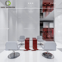 Meubles de salon de beauté sur mesure, armoire de présentation de vernis à ongles, table de manucure pour studio de manucure professionnel