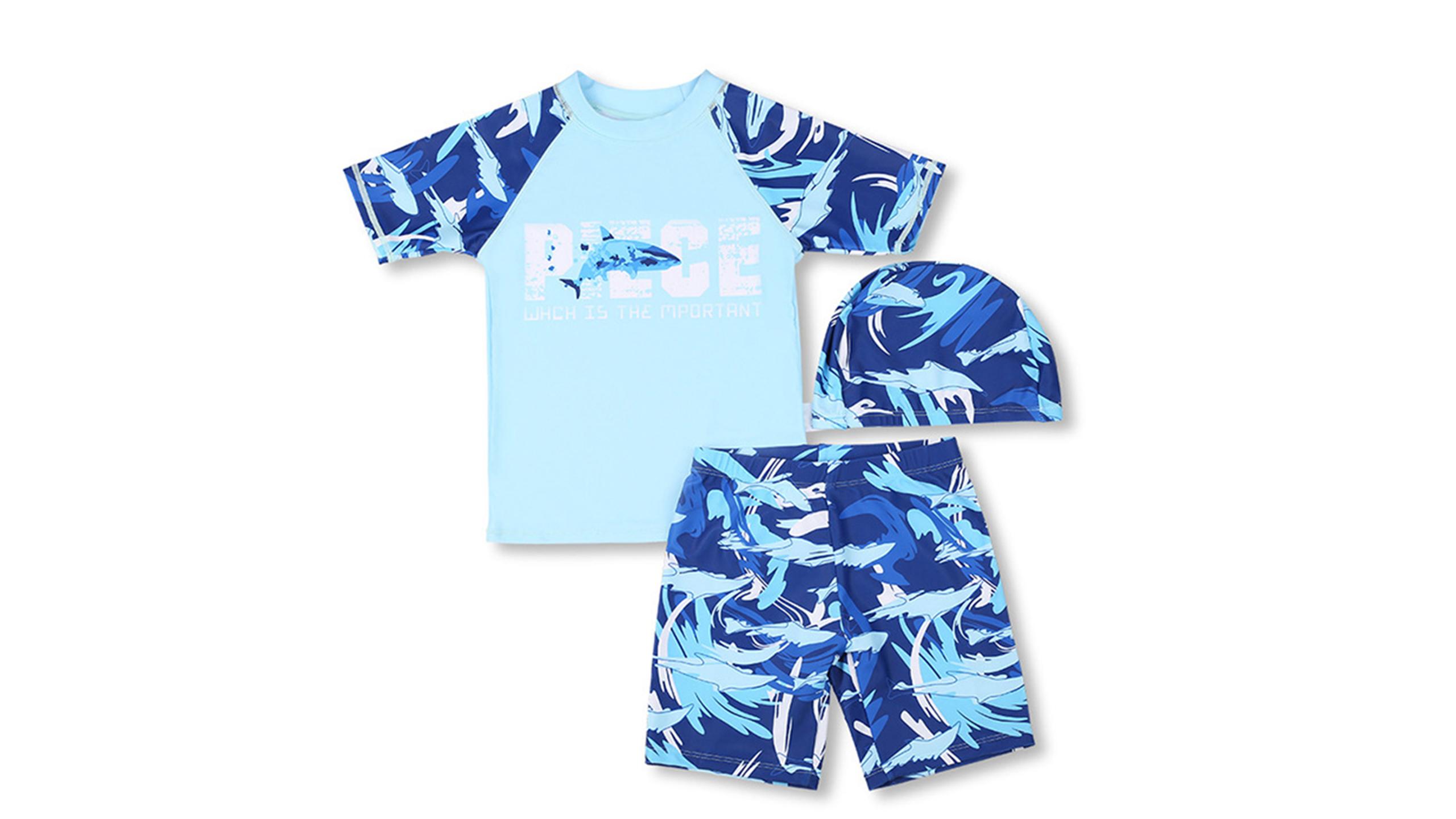 Blue and white