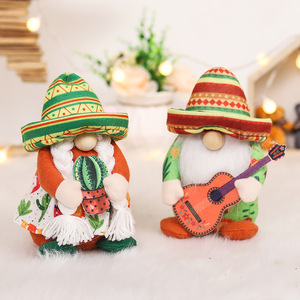 Adornos de Peluche de Gnomos para Fiesta, Tomte del Cinco de Mayo para Mesa de Taco Tuesday Mexicana, Gnomos Elfos Escandinavos para Bandeja Escalonada - Product Image 2
