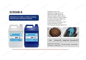 Tables à manger en dalles de <span class=keywords><strong>bois</strong></span> AB Luxury Live Edge Table de rivière en fonte profonde en résine époxy pour le travail du <span class=keywords><strong>bois</strong></span> - Product Image 3