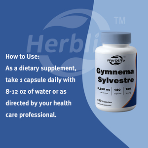 OEM Gran Venta - Personalizable - Gymnema Sylvestre (Extracto 20:1), 180 Cápsulas - Sin OMG, Sin Gluten y Apto para Vegetarianos - Product Image 3