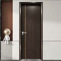 Porte WPC moderne, porte WPC insonorisée, porte WPC imperméable pour hôtel, villa, projet