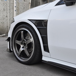 Pour Mercedes Benz Classe A W177 A45, extensions d'ailes latérales en fibre de carbone style OTD, panneaux de séparation, garnitures de spoiler, tuning auto 2019+ - Product Image 6