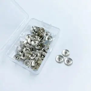 80 teile/schachtel Silber Metall flache runde Kopf Daumen Reiß nägel Karte Büro Push Pins