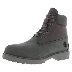 Botas de Trabajo Heritage para Hombre, con Cordones en el Tobillo, Impermeables, Anti-Fatiga, de Cuero Vacuno Nubuck Gris Oscuro - Product Image 1