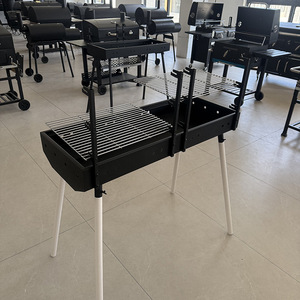Barbecue au charbon de bois pliable YUESHEN, portable, sans fumée, pour le <span class=keywords><strong>camping</strong></span> en plein air, patio, barbecue épaissi, moulage sous pression - Product Image 3