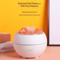 Diffuseur d'arômes en plastique pour usage domestique - Grande capacité, humidificateur d'air central alimenté par USB, diffuseur d'huiles essentielles à flamme réaliste