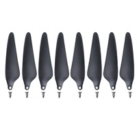 8 pièces/ensemble HS360S/F5S PRO, pièces de rechange pour drones RC en matériau carbone, hélices noires, pales d'hélices