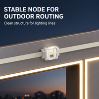 Éclairage de Façade d'Hôtel à LED Carrée RVB DMX512 Adressable 0,75W 1W, Changement de Couleur, IP65, Vente en Gros OEM
