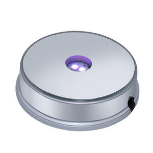 Battery Powered Multicolor Changing 3d Crystal Led Light <strong>Display</strong> Stand Cheap Round Shape Led Base for Crystal Decoration - Product Image 1