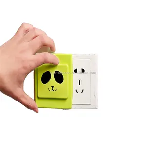 Cartoon Design Colorful Eco-Friendly Silicone Waterproof Light Switch Plate Covers Kids