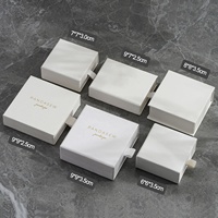 Boîte cadeau en carton personnalisée PandaSew avec logo/taille/couleur, boîte à bijoux avec couvercle coulissant pour emballage de bijoux