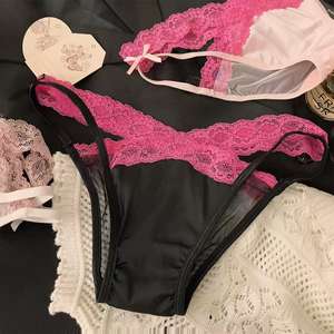 Conjunto de Tanga Sexy de Cintura Alta para Mujer - Diseño sin Costuras, Compatible con Condones, Ecológico, Transpirable y de Secado Rápido - Product Image 4