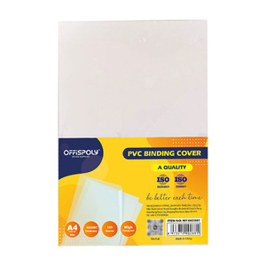 Offispoly Pvc Binding Cover A4 150mic High <b>Transparency</b> 100 <b>Sheets</b> Office Supplies - Product Image 2