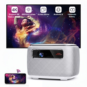 <span class=keywords><strong>โปร</strong></span>เจคเตอร์ LED FHD 1080P ชิป DMD 0.45 นิ้ว ระบบ DLP รองรับ WiFi สะท้อนหน้าจอ ความสว่างสูง 600ANSI  แบตเตอรี่ในตัว <span class=keywords><strong>โฮม</strong></span>เธียเตอร์อัจฉริยะ - Product Image 1