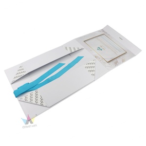 Boîtes cadeaux pliables de haute qualité Crown Win Blue, imprimées avec le logo du client, boîtes cadeaux pliables laminées en matériaux optionnels - Product Image 4