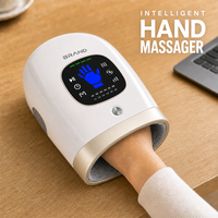 Masseur de main intelligent électrique vibrant sans fil chauffant à compression d'air portable pour l'arthrite des doigts avec chaleur Corée